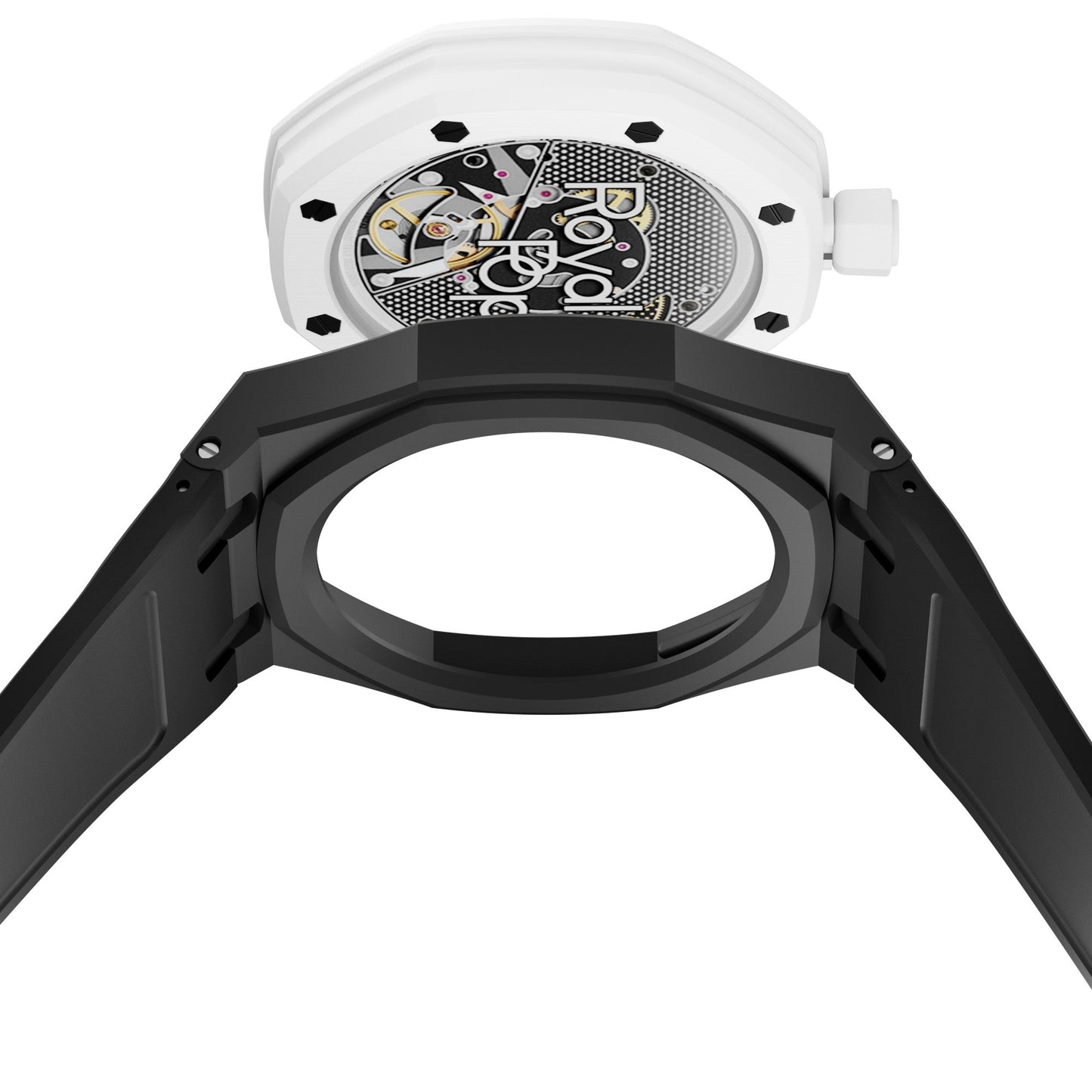 [AuraEcho]Royal Oak Pop Exclusive Bioceramic Case & Silicone Strap(Rwith Cradle)(Only Strap)