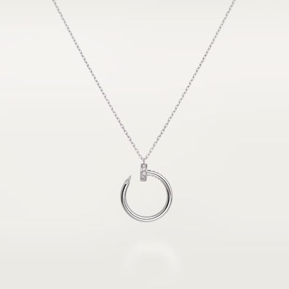 [AuraEcho]JUSTE NECKLACE HALF DIAMOND