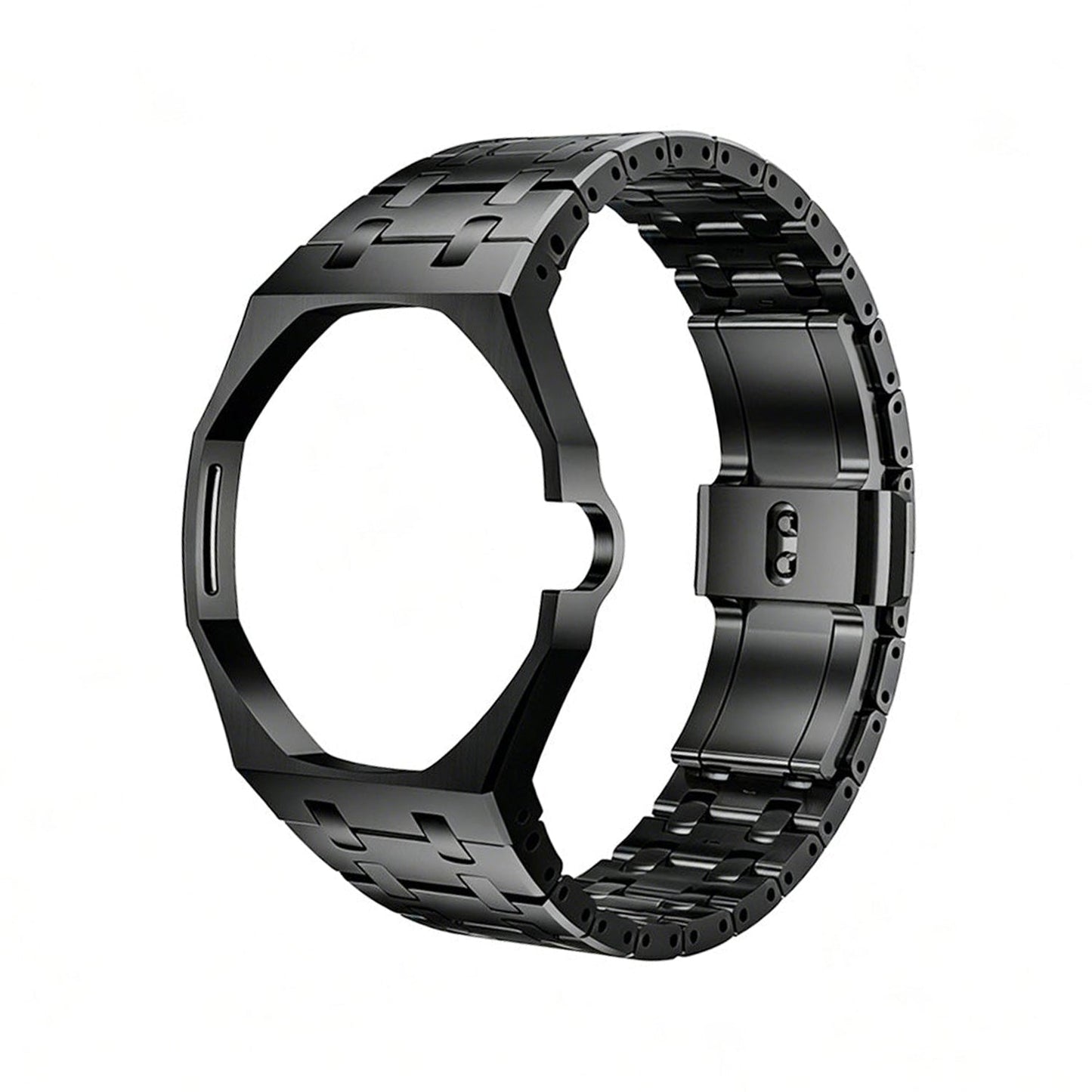 [AuraEcho]Oak Pop Black Steel Case & Silicone Strap(Only Strap)
