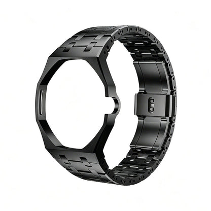[AuraEcho]Oak Pop Black Steel Case & Silicone Strap(Only Strap)