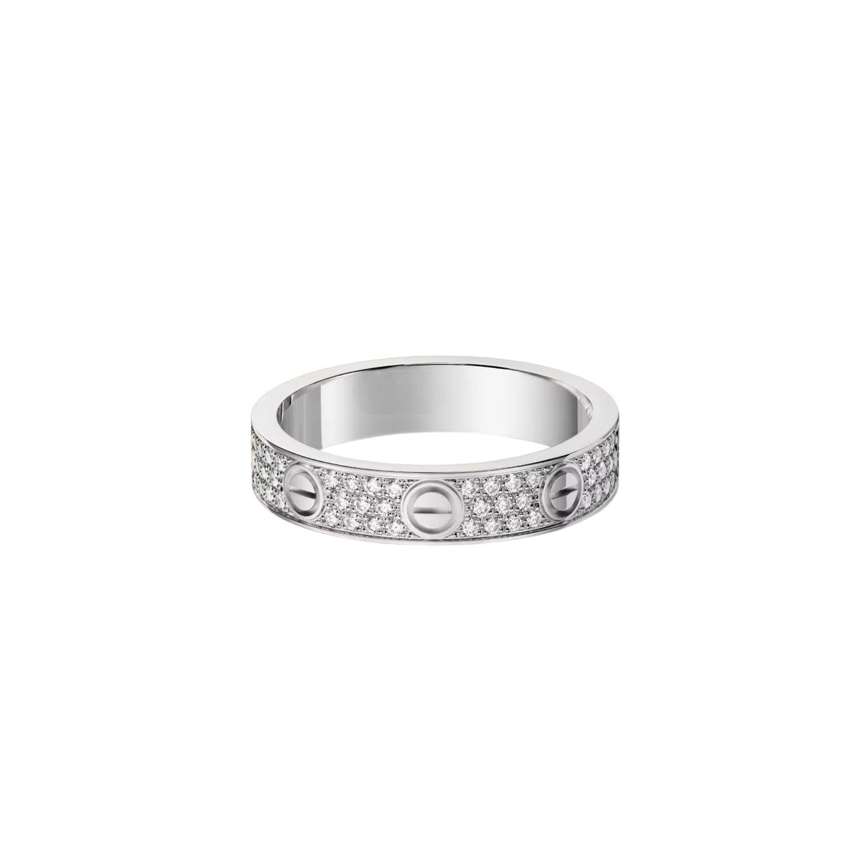 [AuraEcho]LOVE RING 4.0MM DIAMOND PAVED