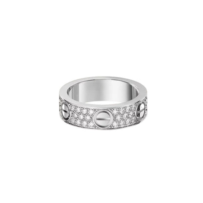 [AuraEcho]LOVE RING 5.5MM DIAMONDS PAVED