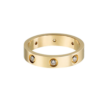 [AuraEcho]LOVE 4MM 8 DIAMOND RING