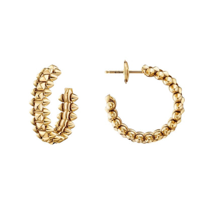 [AuraEcho]CLASH SMALL HOOP EARRINGS