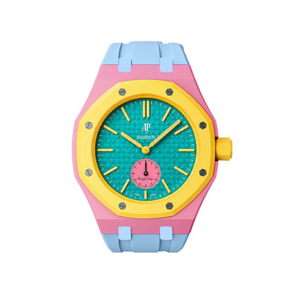 [AuraEcho]Royal Oak Pop Exclusive Bioceramic Case & Silicone Strap Mix Color