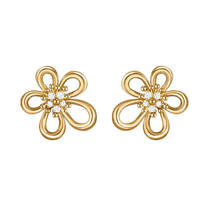 [AuraEcho] FLOWERLACE EARRING 5 DIAMONDS