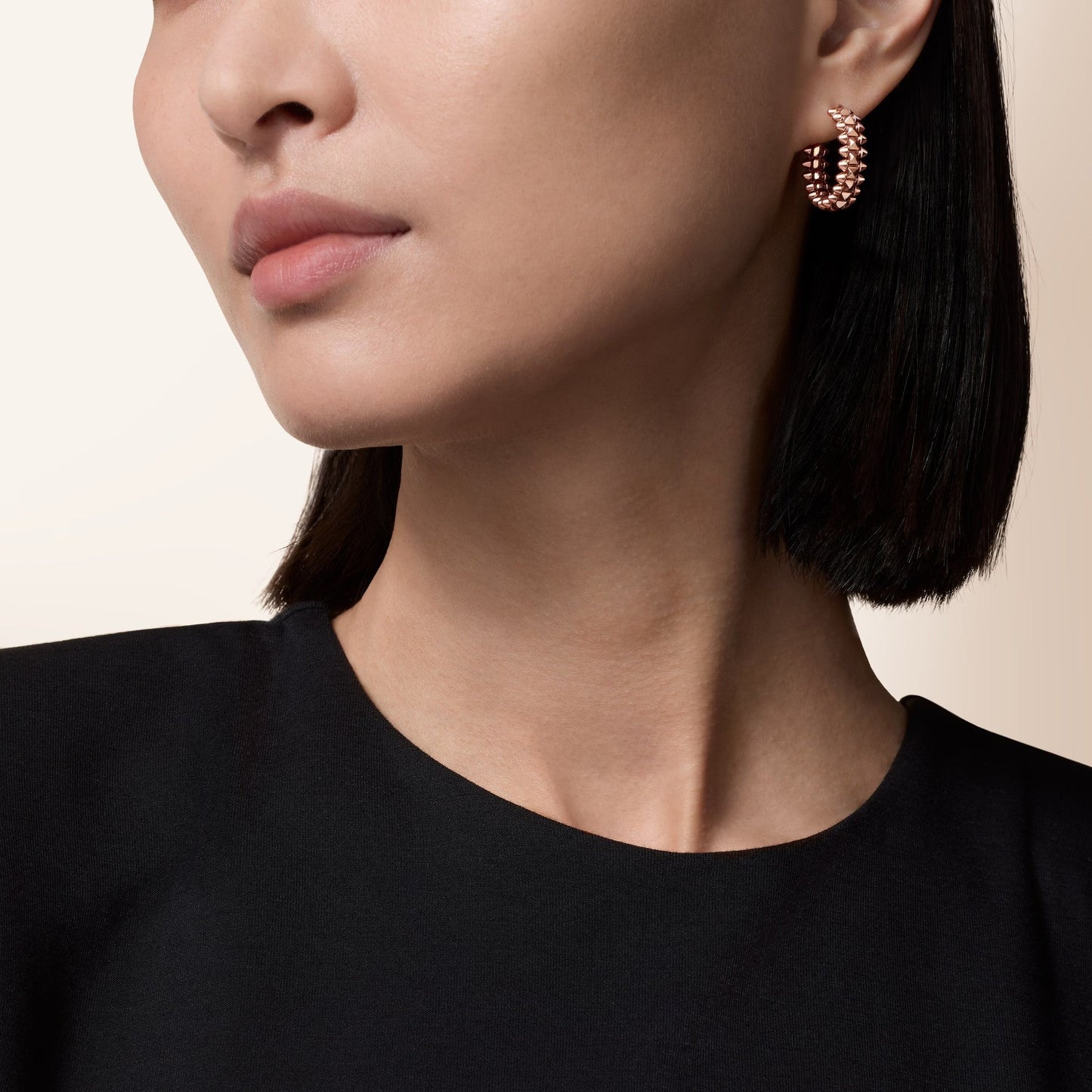 [AuraEcho]CLASH SMALL HOOP EARRINGS