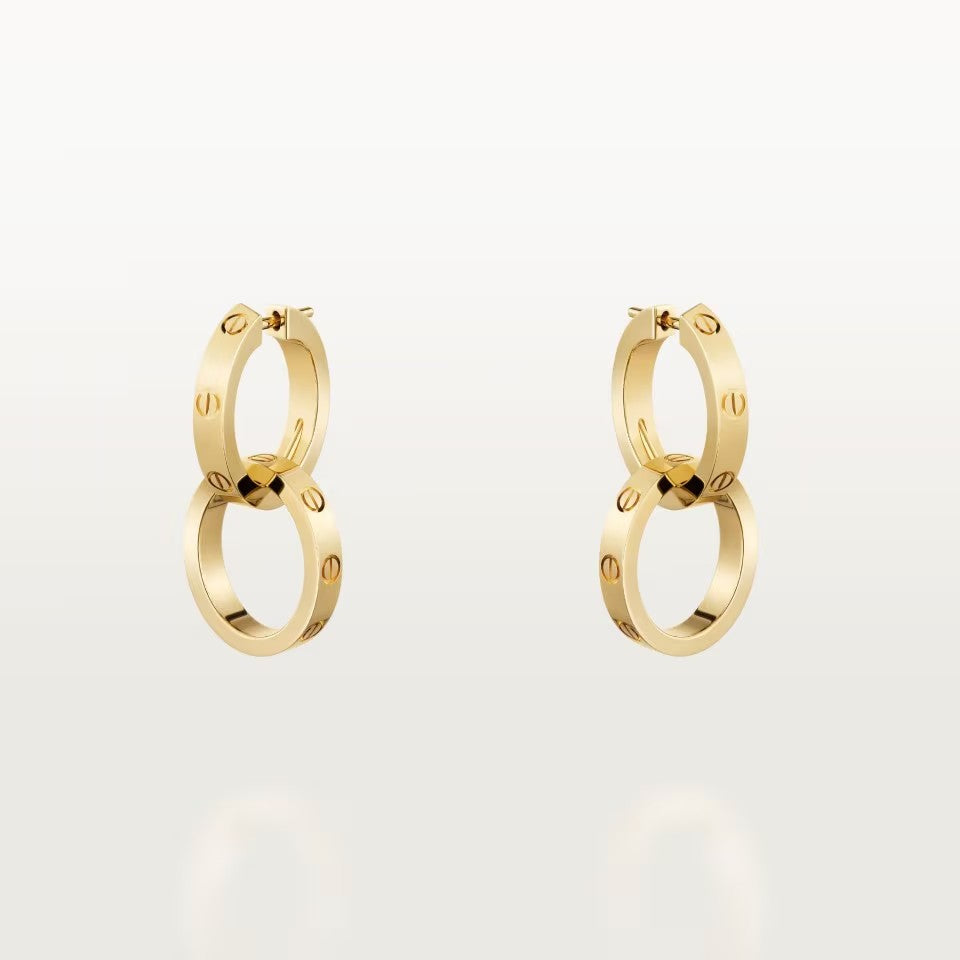 [AuraEcho]LOVE 3.3MM DANGLE EARRINGS