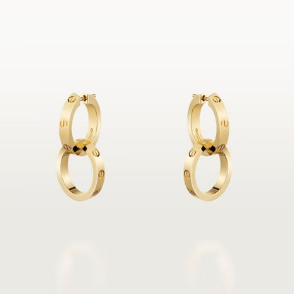 [AuraEcho]LOVE 3.3MM DANGLE EARRINGS