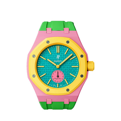 [AuraEcho]Royal Oak Pop Exclusive Bioceramic Case & Silicone Strap Mix Color