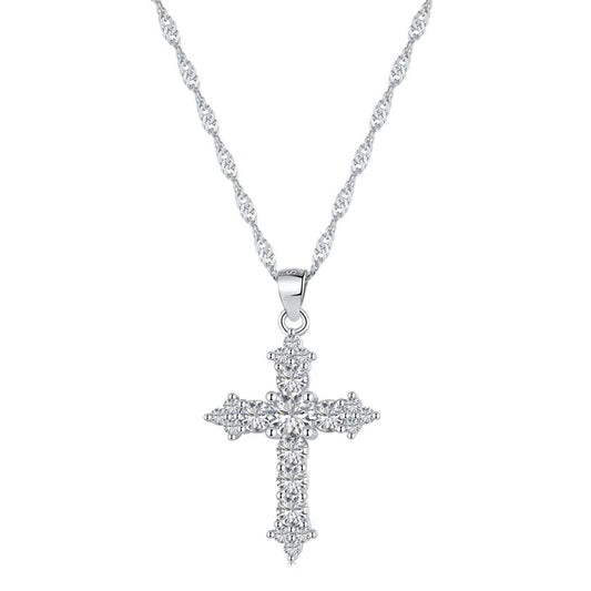 [AuraEcho]Delicate Cross Shape Necklace