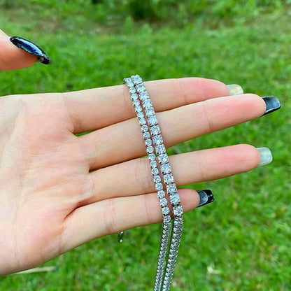 [AuraEcho]Elegant Tennis Chain Necklace