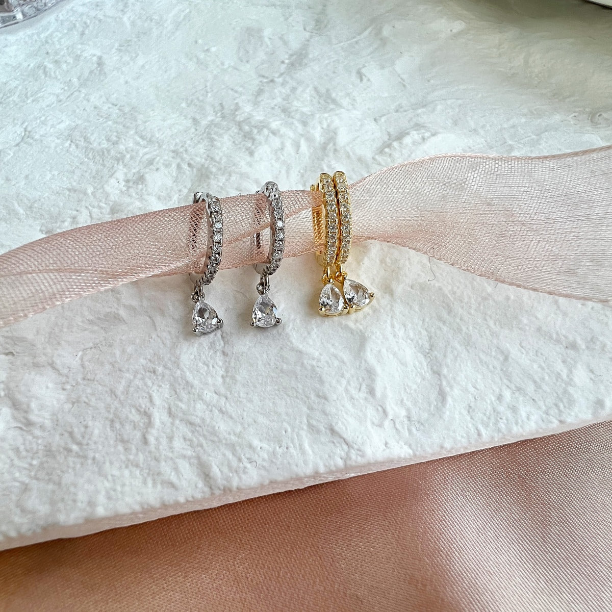 [AuraEcho]Luxurious Geometric Drop Earrings