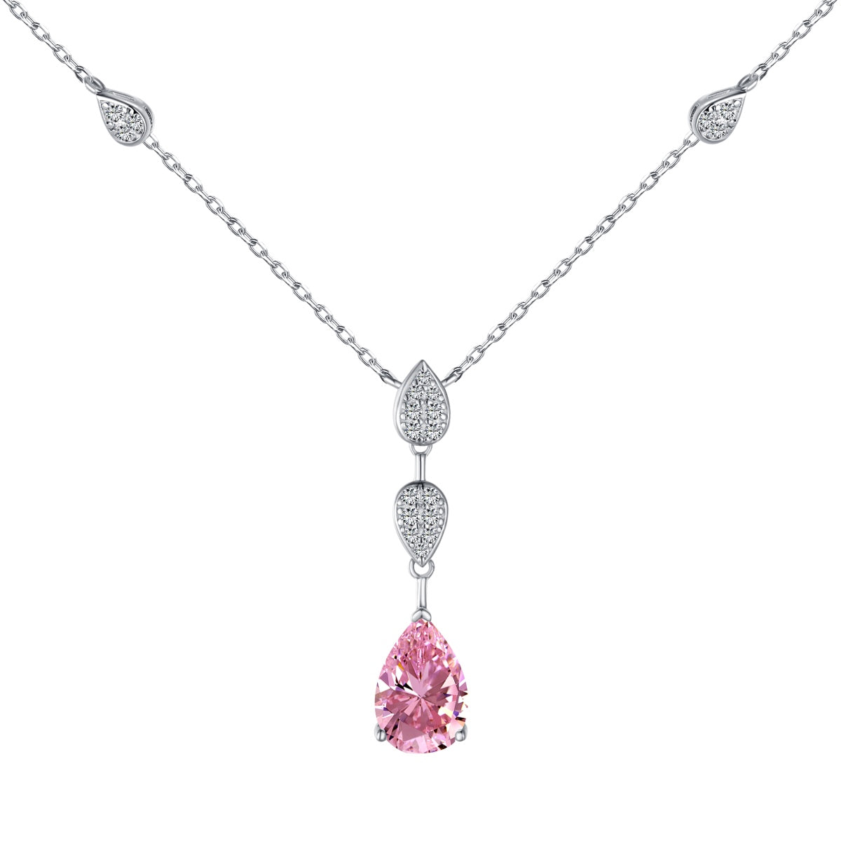 [AuraEcho]Dazzling Pear Cut Necklace