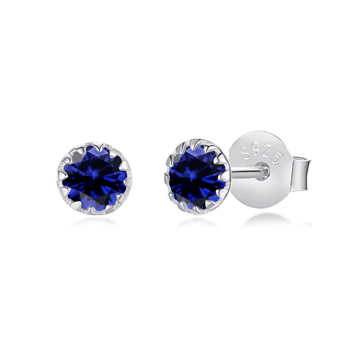 [AuraEcho]Sparkling Colorful Round Shape Earrings
