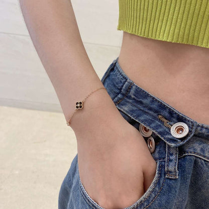 [AuraEcho]Delicate Four Leaf Clover Bracelet