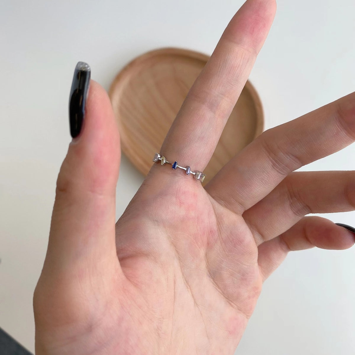 [AuraEcho]Unique Trapezoid Cut Daily Ring