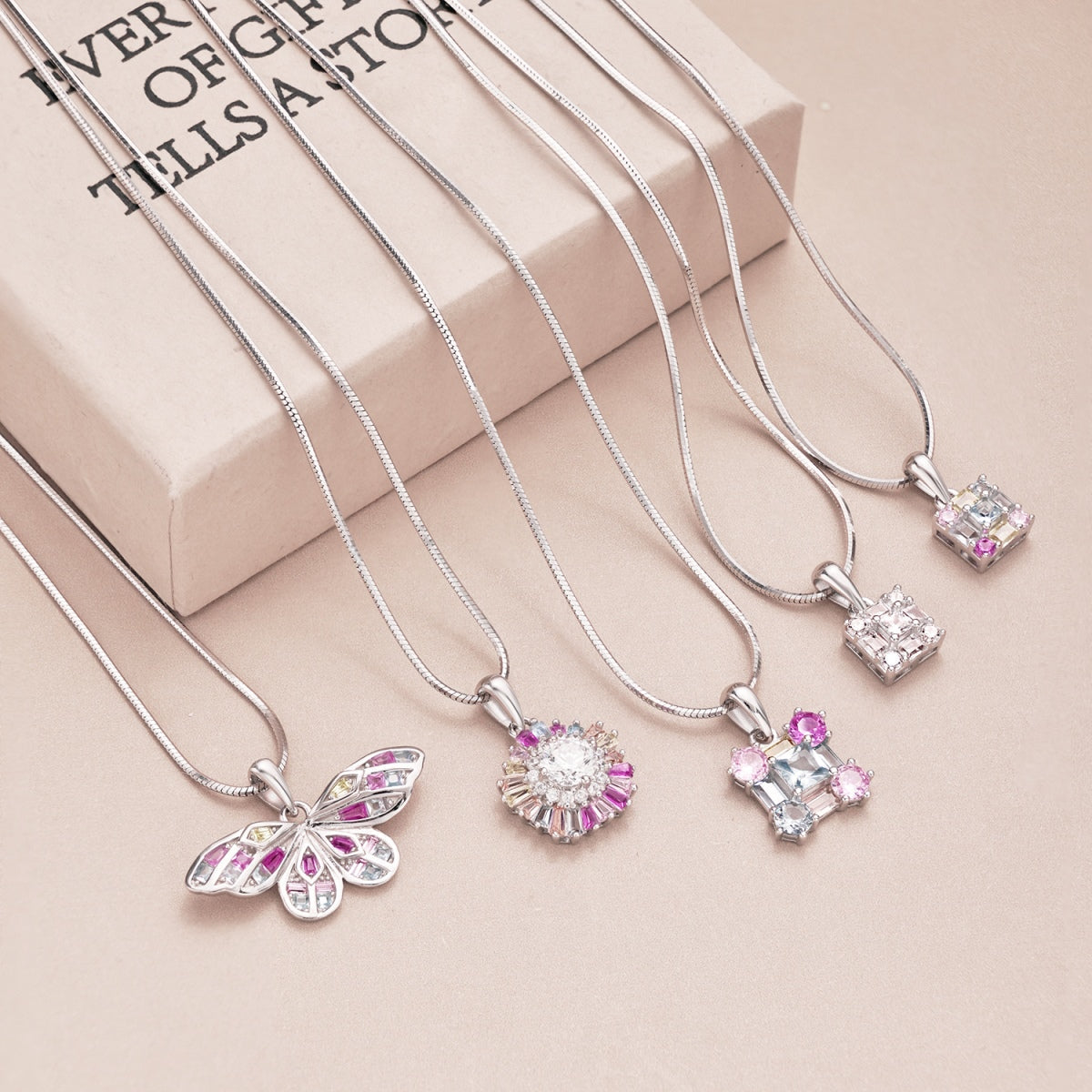 [AuraEcho]Charming Flower Colorful Necklace