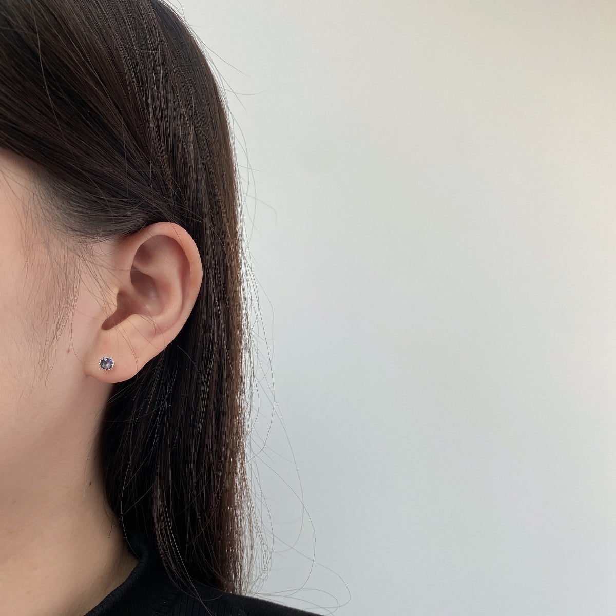 [AuraEcho]Sparkling Colorful Round Shape Earrings