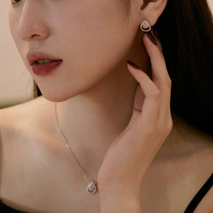 [AuraEcho]Sparkling Delicate Water Drop Shape Daily Earrings