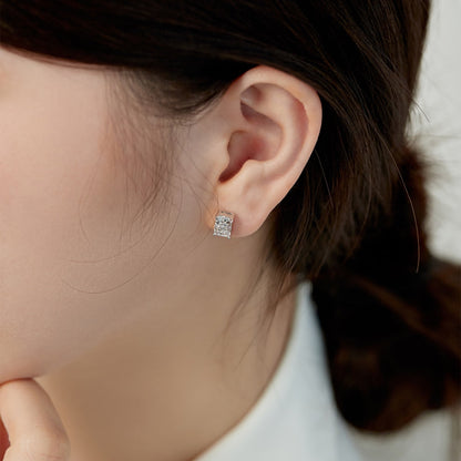 [AuraEcho]Radiant Luxurious Princess Cut Daily Earrings