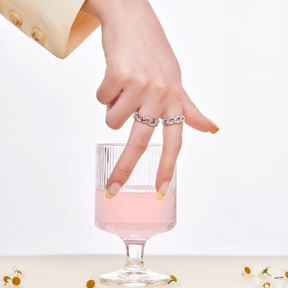 [AuraEcho]Sparkling Vibrant Emerald Cut Daily Ring