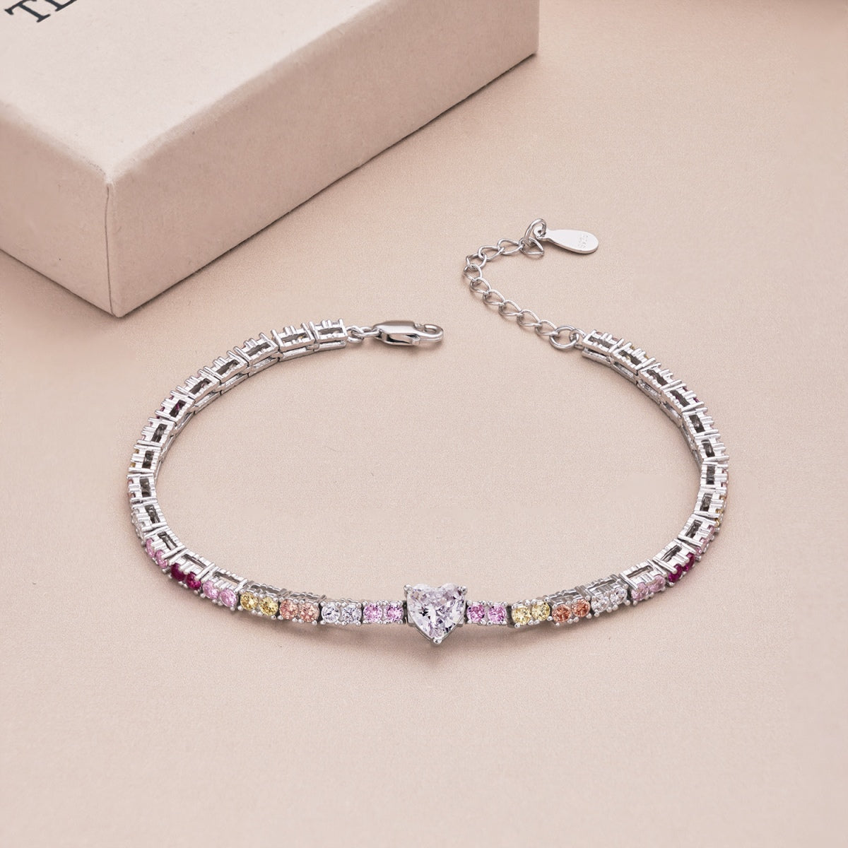[AuraEcho]Delicate Romantic Heart Shape Lover Bracelet