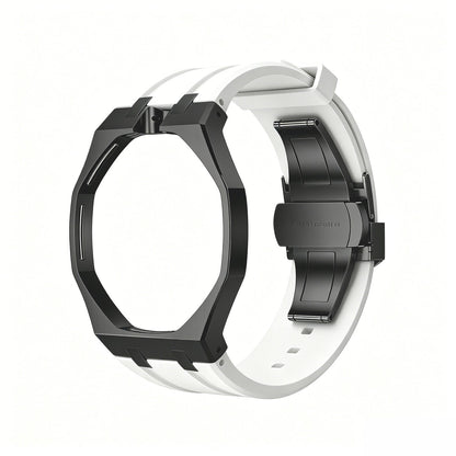 [AuraEcho]Oak Pop Black Steel Case & Silicone Strap(Only Strap)
