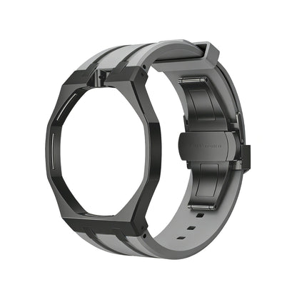 [AuraEcho]Oak Pop Black Steel Case & Silicone Strap(Only Strap)
