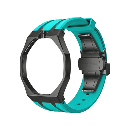 [AuraEcho]Oak Pop Black Steel Case & Silicone Strap(Only Strap)