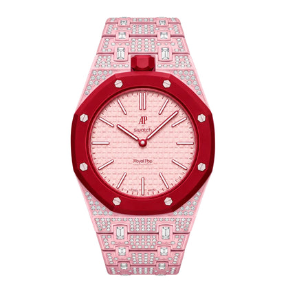 [AuraEcho]Royal Oak Pop Exclusive Bioceramic Case & Bioceramic Strap Full Diamond
