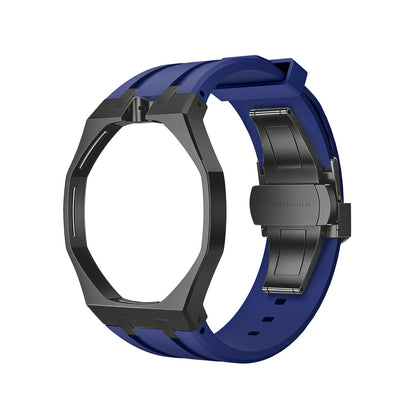 [AuraEcho]Oak Pop Black Steel Case & Silicone Strap(Only Strap)