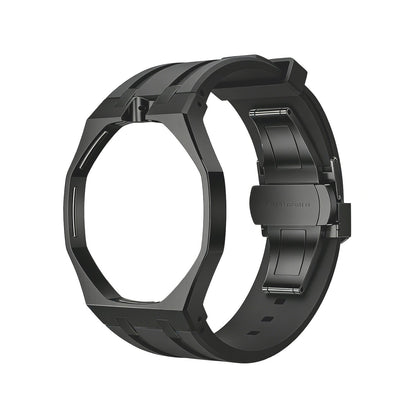 [AuraEcho]Oak Pop Black Steel Case & Silicone Strap(Only Strap)