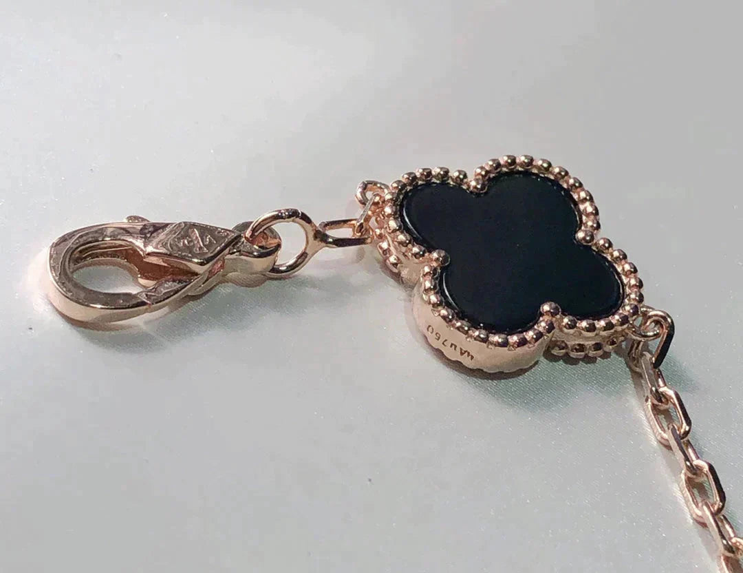 [AuraEcho]CLOVER 5 MOTIFS MULTICOLOR BRACELET