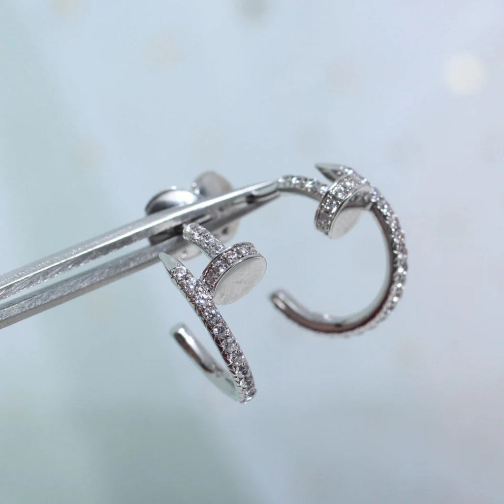 [AuraEcho]JUSTE FULL DIAMOND SMALL EARRINGS