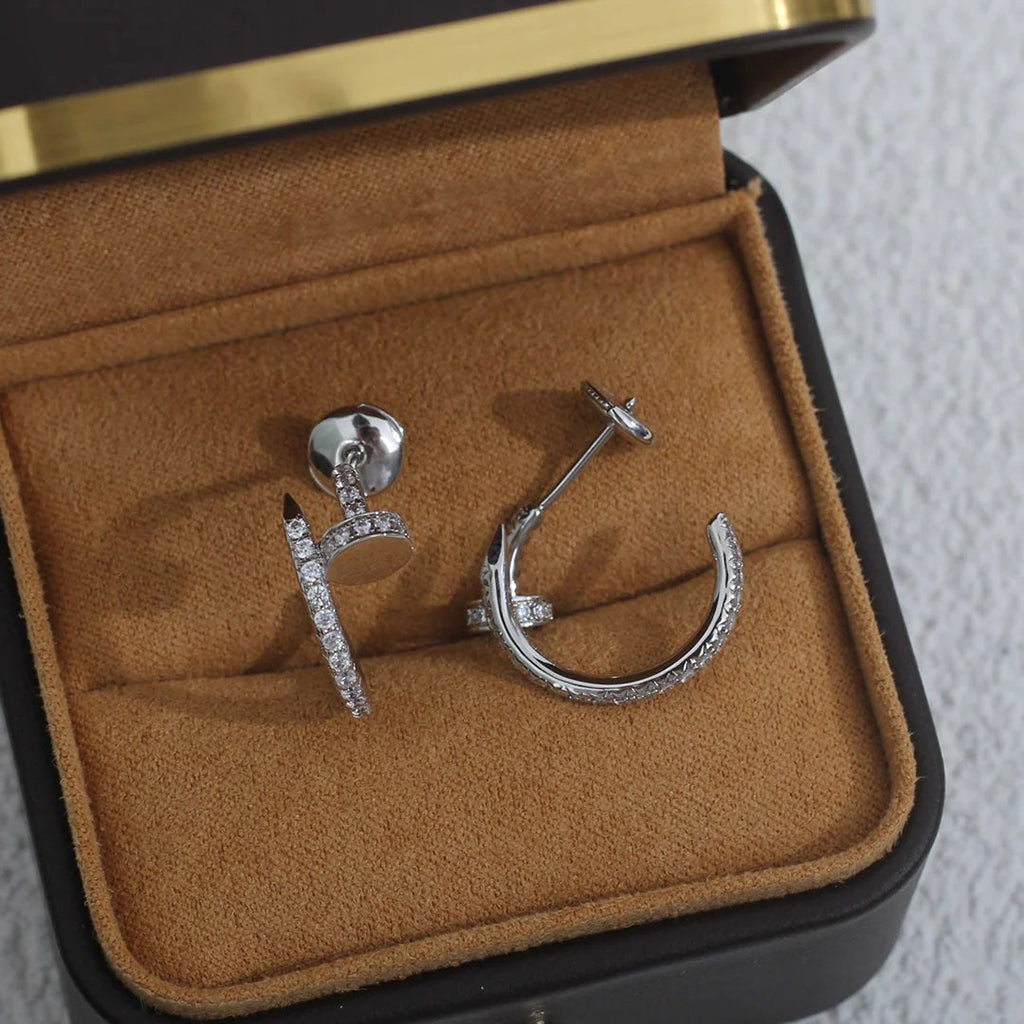 [AuraEcho]JUSTE FULL DIAMOND SMALL EARRINGS
