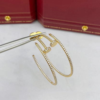 [AuraEcho]JUSTE FULL DIAMOND LARGE EARRINGS