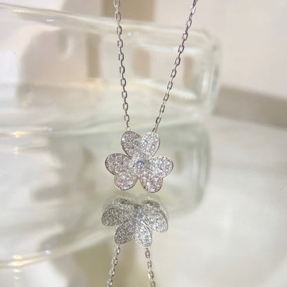 [AuraEcho]FLOWER DIAMOND NECKLACE