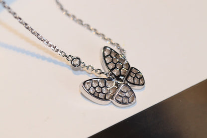 [AuraEcho]BUTTERFLY DIAMOND NECKLACE