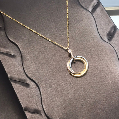[AuraEcho]TRINITY  NECKLACE 1 DIAMOND