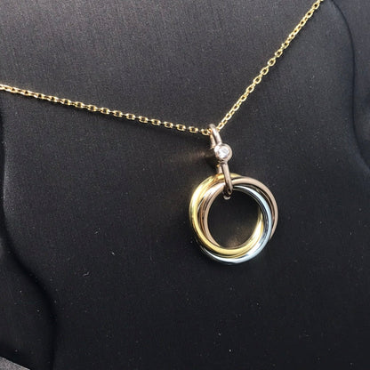[AuraEcho]TRINITY  NECKLACE 1 DIAMOND