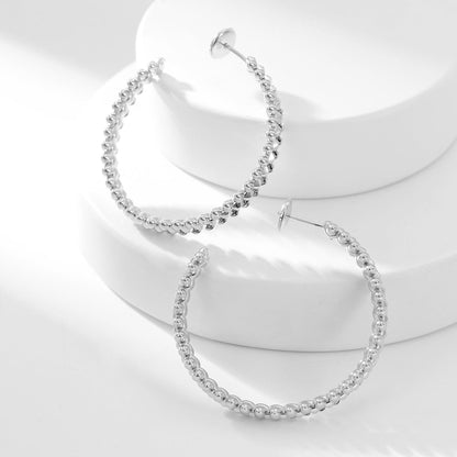 [AuraEcho]CLASH HOOP LARGE EARRINGS