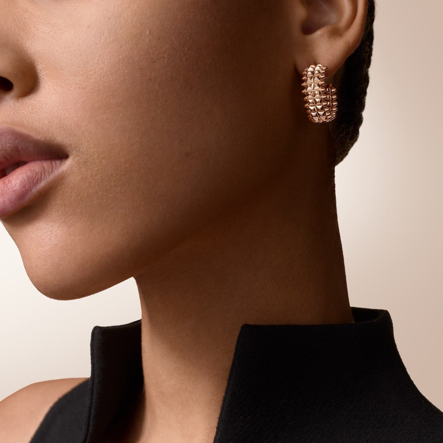 [AuraEcho]CLASH 9.2MM DOUBLE ROW EARRINGS