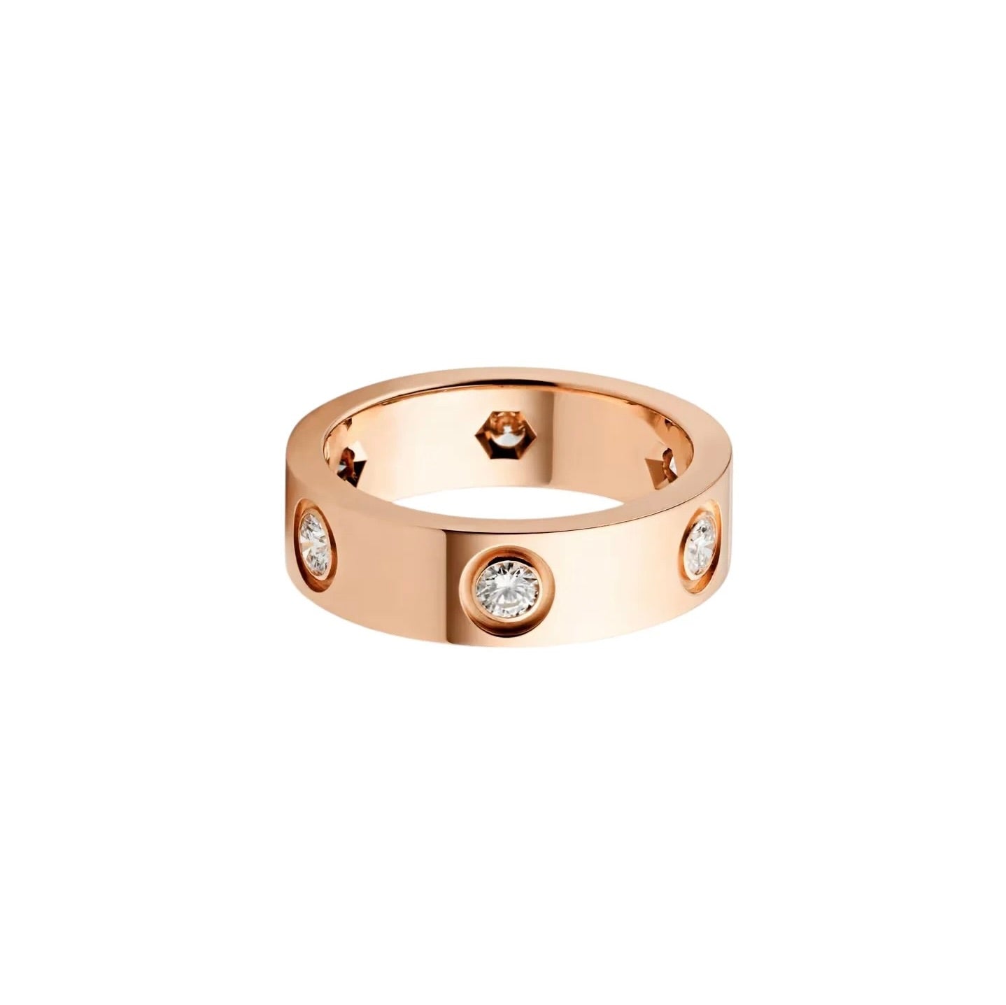 [AuraEcho]LOVE 5.5MM 6 DIAMOND RING