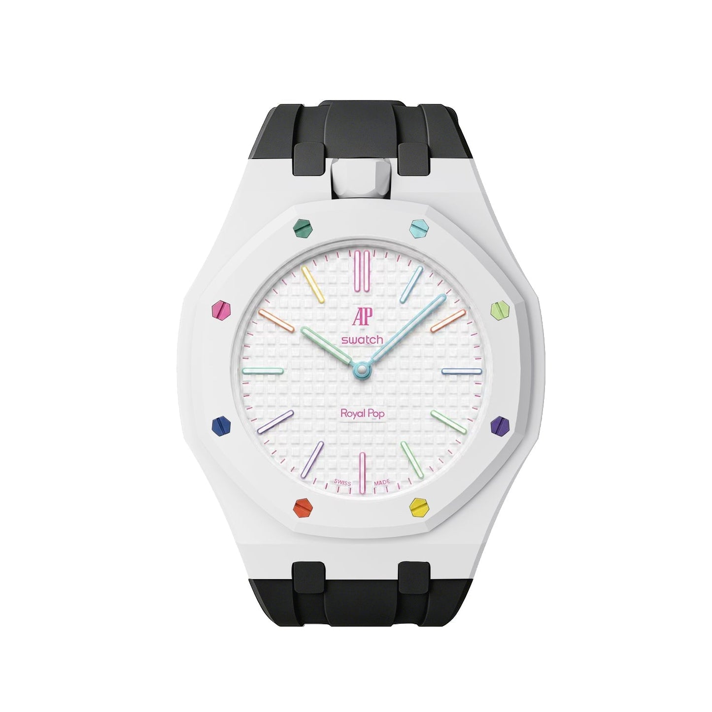 [AuraEcho]Royal Oak Pop Exclusive Bioceramic Case & Silicone Strap Mix Color