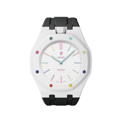 [AuraEcho]Royal Oak Pop Exclusive Bioceramic Case & Silicone Strap Mix Color