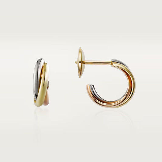 [AuraEcho]TRINITY ON DIAMOND MINI EARRINGS
