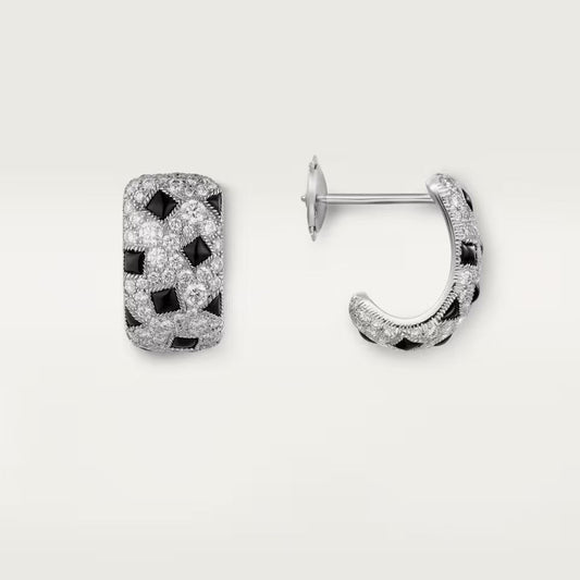 [AuraEcho]PANTHERE MINI FULL DIAMOND EARRINGS