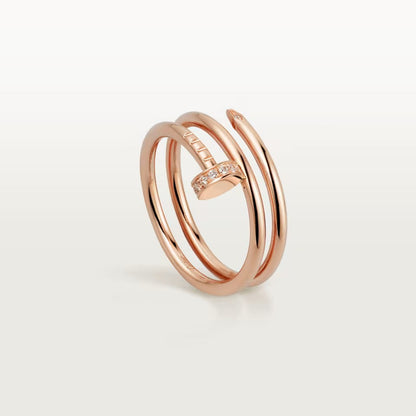 [AuraEcho]JUSTE RING 4.8MM HALF DIAMOND