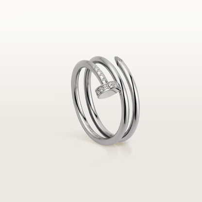[AuraEcho]JUSTE RING 4.8MM HALF DIAMOND